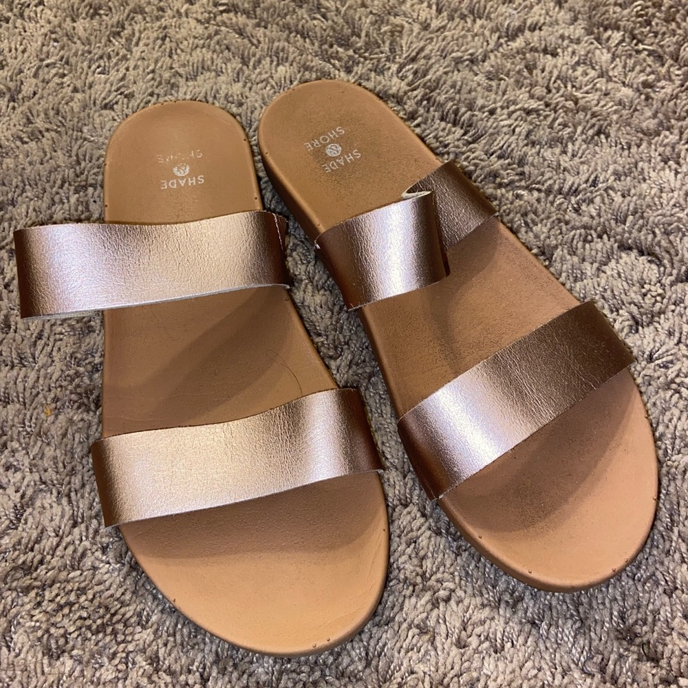 rose gold sandals